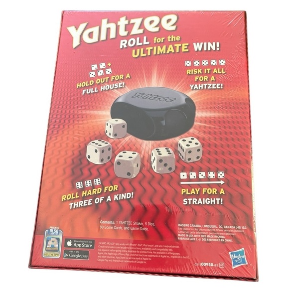Hasbro Classic YAHTZEE Dice Game Shake Score & Shout Ages 8+ New Sealed - Picture 2 of 2